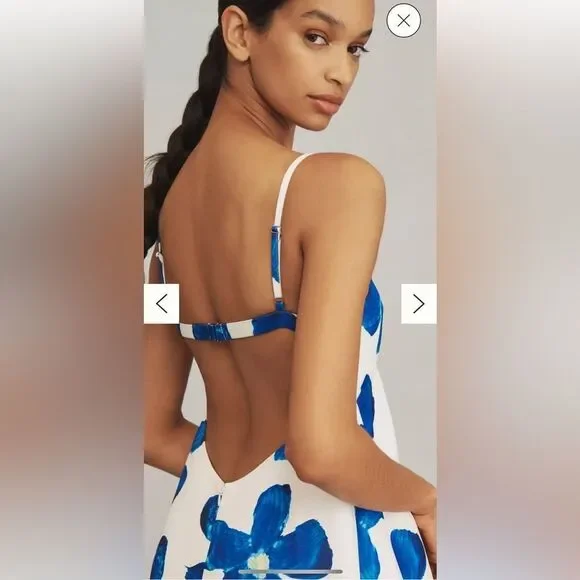 Anthropologie SAU LEE Lucia Square-Neck Satin Maxi Dress - Picture 3 of 11